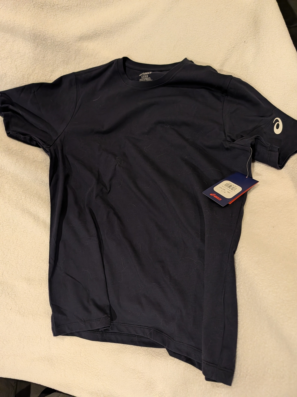 Asics Men's Dark Navy Athletic Short-Sleeve Tee